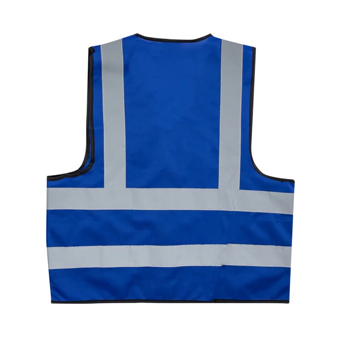 Detroit Lions Royal Blue Reflective Safety Vest By TuGlow - High Visibility Polyester