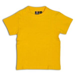 Yellow Round Neck School T-Shirt