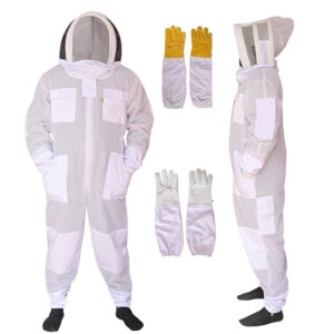 Fire Resistant Beekeeping Suit 3 Layer Safety Suit Respirator
